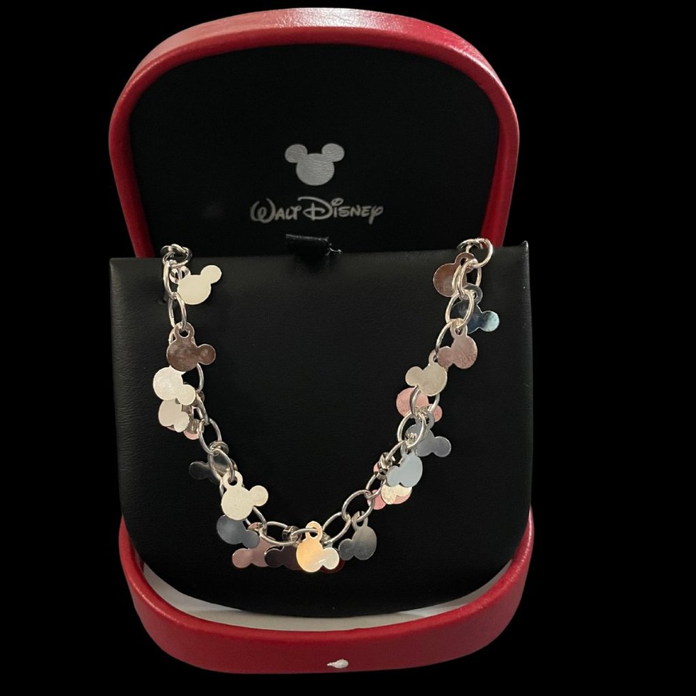 Mickey Mouse Sterling Silver Necklace, Collectible